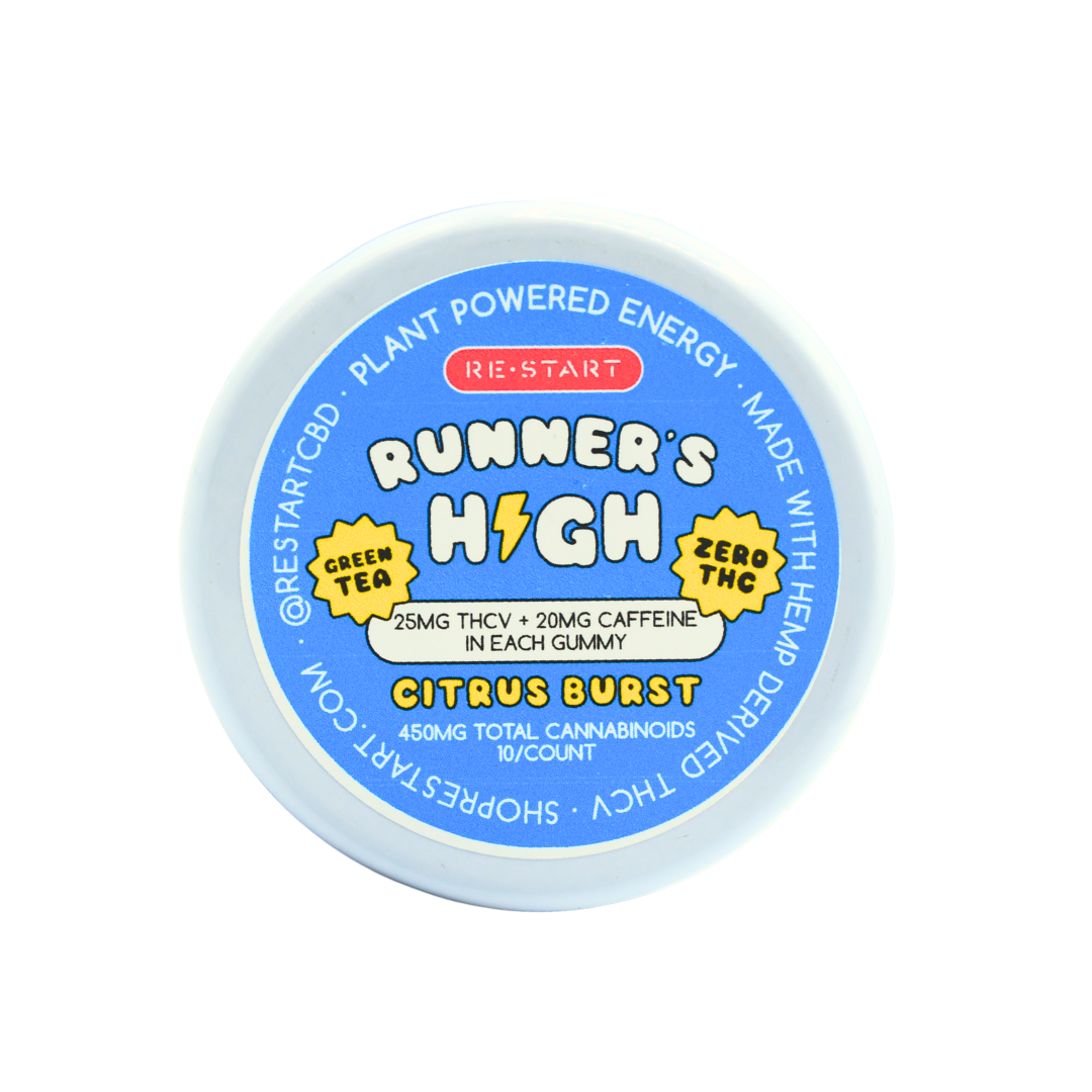 Runner's High Energy Gummies THCV + Green Tea (Citrus) / 10-ct